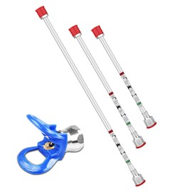 Airless SJG Universal Spray Extension Rod for Airless Spray Gun, Paint Sprayer Spray Gun Tip Extension Pole Rod 15.7inch,19.7inch,29.5inch(3 Pieces)