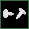 Motoforti 40pcs 4.5mm Hole Dia Plastic Bolt Rivets Fasteners Clip