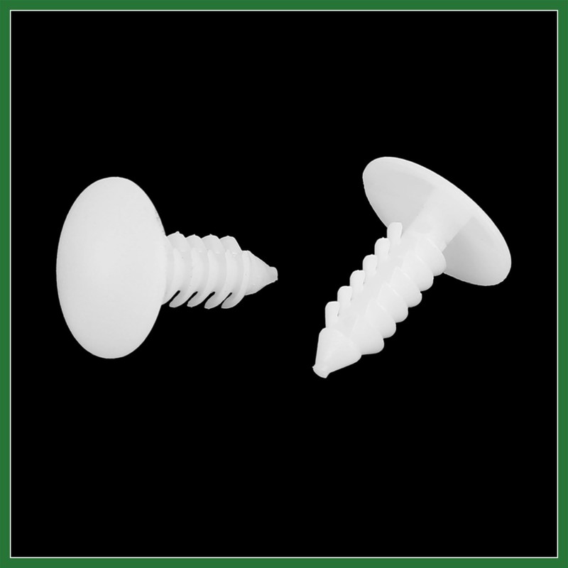 Motoforti 40pcs 4.5mm Hole Dia Plastic Bolt Rivets Fasteners Clip