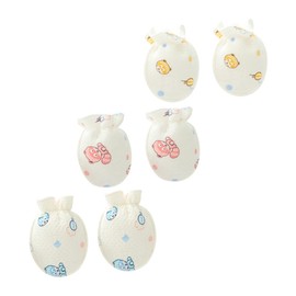 OATIPHO Boy Girl Mittens Pairs Scratch Mittens Cotton Gloves for Newborns No Scratch Easy to Clean