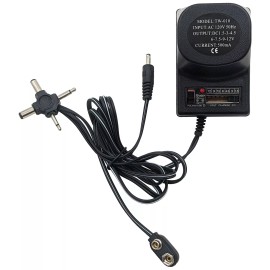 Electronix Express 9w, 500mA Universal AC/DC Power Adapter 1.5, 3, 4.5, 6, 7.5, 9 and 12V DC