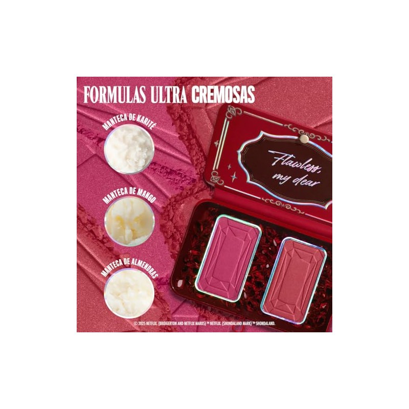 Nyx Professional Makeup, Bridgerton Paleta de Rubor, Tono: The Queen