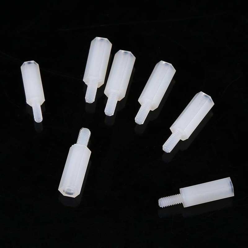 M2.5 Male-Female Hex Nylon Spacer Standoff Screw Nuts Motherboard Assortment