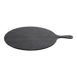 DEMDACO byDesign Serving Collection Charcoal Black Round 12.5 inch Bamboo and Melamine Cutting Cheese Serving Board