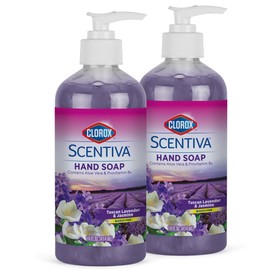 Clorox Scentiva Liquid Hand Soap, Tuscan Lavender & Jasmine Scent - Bleach-Free Scented Hand Hand Wash with Aloe Vera & Provitamin B5 for Kitchen or Bathroom, 14 Fl Oz - 2 Pack
