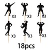 Muscleman Cupcake Topper for Weight lifting Gym Theme Party Favors
