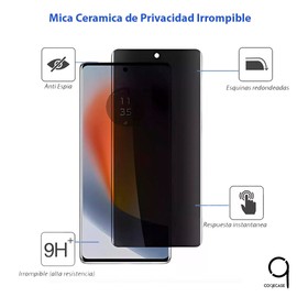 Mica Curva Ceramica Mate De Privacidad Para Oppo Reno 12 5g y compatible con Oppo Reno 12 Pro 5g Mica de pantalla Irrompible Anti espía