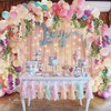 DearHouse - Ghirlanda di glicine in seta artificiali, 4 pezzi,