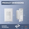ECOELER Motion Sensor Dimmer Switch, Digital Dimmer Light Switches with