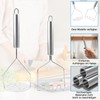2 Pieces Potato Masher Stainless Steel Potato Masher Kitchen Utensils
