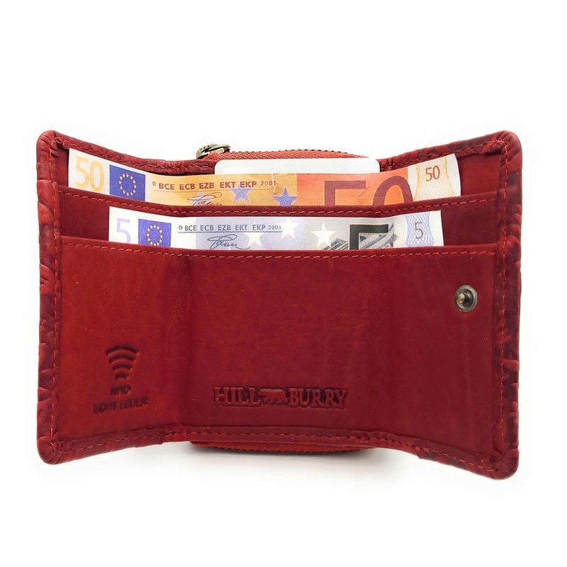 Genuine Leather Compact Wallet for Men & Women - Small