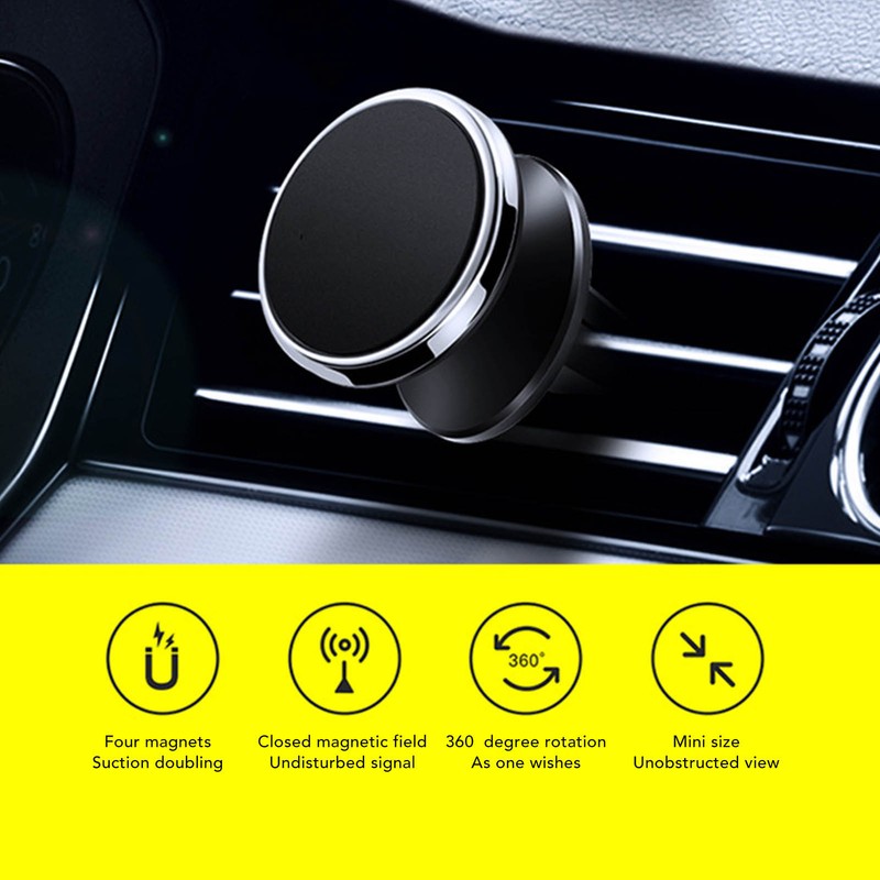 Car Magnetic Phone Holder 360 Degrees Adjustable Strong Magnet Air