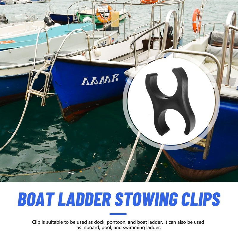 B00351PL-WS Marine Storage / Stowing Clip for Pontoon Boat Ladder