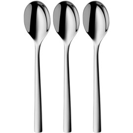 Silit Trend 8.3 Inch Dinner Spoons Set, 3 Pieces, Polished Stainless Steel, Rustproof, Tablespoon, Soup Spoon, Scratch Resistant, Dishwasher Safe, Durable