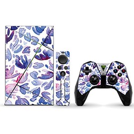 MightySkins Skin Compatible with NVIDIA Shield TV wrap Cover Sticker Skins Blue Petals