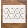 Chicken Wire Chain Link Fence Reusable Stencil 11x8.5 - Arts