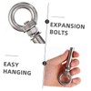 Gadpiparty Stainless-Steel Expansion Screws 2pcs Masonry Anchor Concrete Wall Hooks