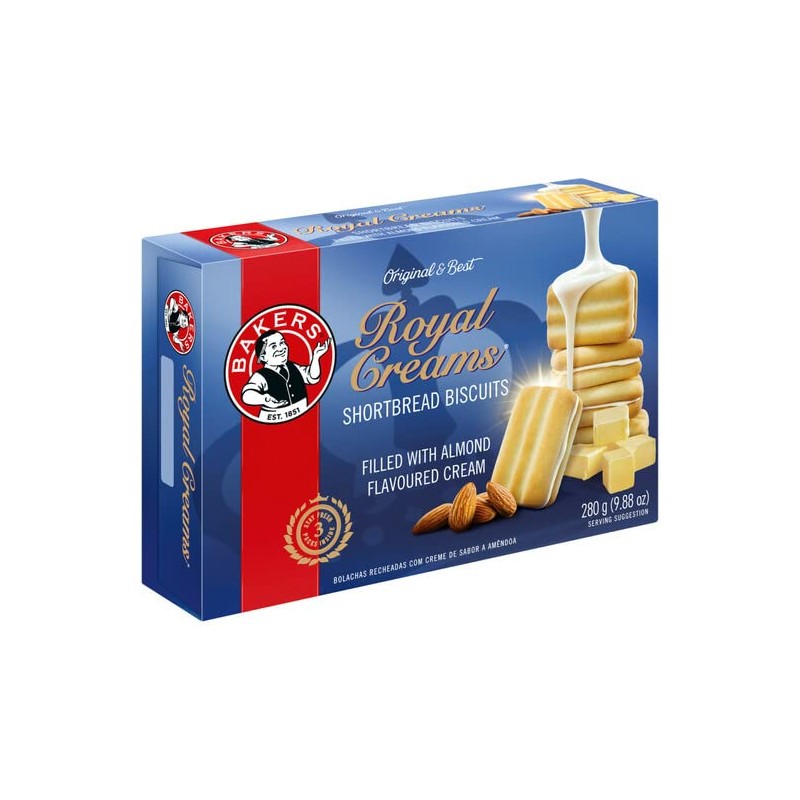 Bakers Royal Creams 280g/9.88oz | 2 Pack | Short Bread