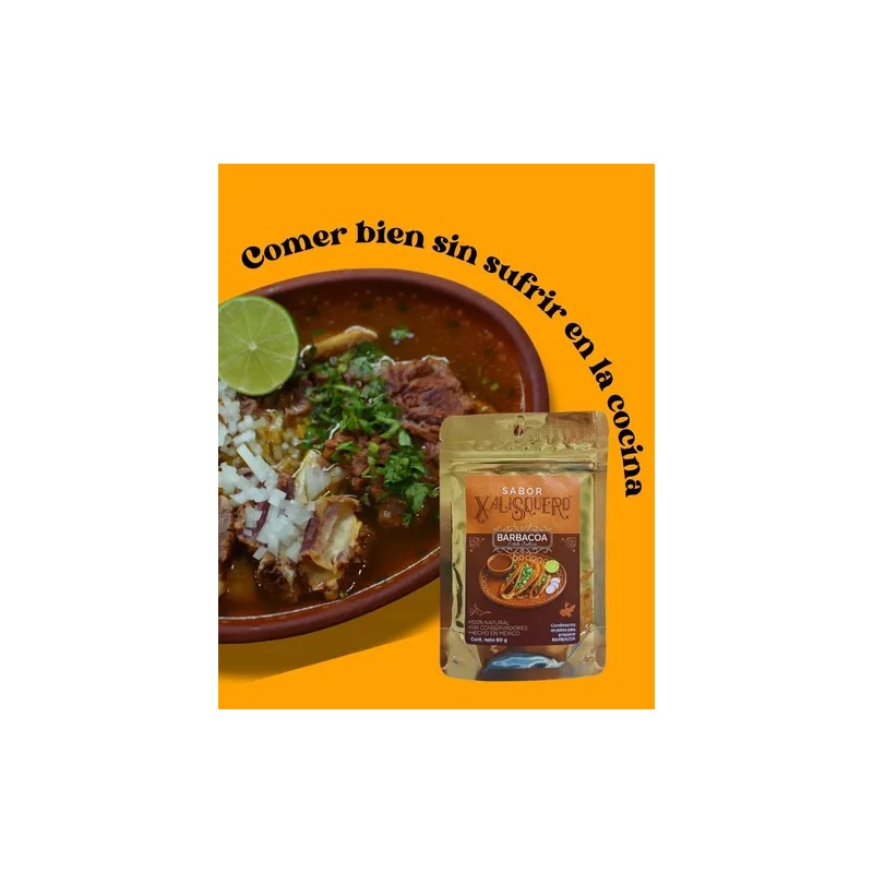 Pack 3 Piezas Sazonador En Polvo De Barbacoa Xalisquero 60g