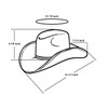 THE CELL Straw Cowboy Hat (Winged Skull_Black)