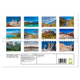 PATAGONIA: Torres del Paine National Park, the edge of the world (Monthly Wall Calendar 2026 11.7" x 16.5" (open)), CALVENDO 14 Month Calendar