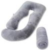 AS AWESLING Full Body Pillow Velour Pillowcase, Pregnancy Pillows Cover,