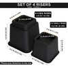 Utopia Bedding Adjustable Bed Furniture Risers - Elevation in Heights