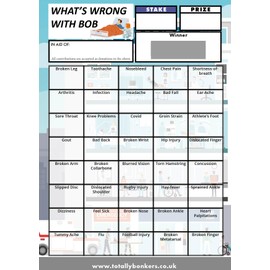 Totally Bonkers - Hospital/A&E Fundraising Scratch Cards - 40 Square - A6 (148x105mm) - 10 Pack - TB0118 - Blind Cards