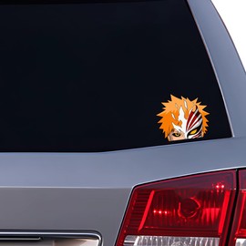 Ichigo Peeker- Bleach Manga Anime Decal Stickers for Cars Laptop Skateboard Wall Decor UV Resistant 4.8 in X 5.5 in