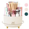 SKYDUE 360 Rotating Desk Pen Organizer with 5 Slots