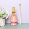 Matcha Tea Set Bamboo Matcha Whisk, Ceramic Whisk Holder, Tea