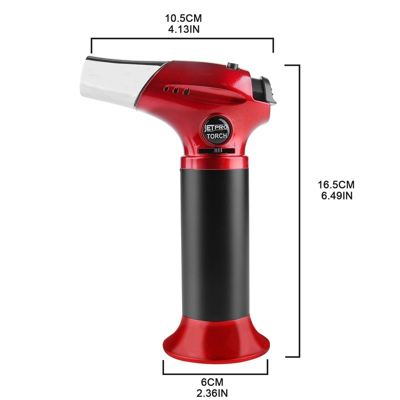Butane Torch, Kitchen Torch Lighter, Cooking Refillable Torch with Adjustable