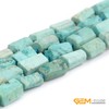 GEM-Inside 28Pcs 8x12mm Natural Blue Peru Turquoise Stone Gemstone Faceted