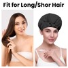Shower Cap for Women, Double Layer Waterproof Shower Cap, Elastic