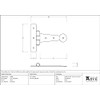 From The Anvil Black 4 Inch Penny End T Hinge