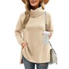 vbcdwa Womens Turtlenecks Tops Pullover Casual Loose Long Batwing Jumpers