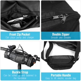 Kingling Electric Scooter Bag, Waterproof Electric Scooter Storage Bag Scooter Accessories, Outdoor Electric Scooter Backpack Fit for 350W/500W Motor Electric Scooter-45 L x 18" H x 25" W