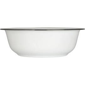 Ib Laursen Large White Enamel Wash Dish Basin Bowl 36 cm