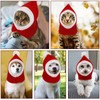 Christmas Pet Hat - Red Knitted Cat Santa Dog Hat,