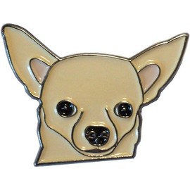 GBJUK Cream Tan Chihuahua Dog Enamel Pin Badge Lapel