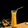 2 Stainless Steel Straws with Cleaning Brush, Reusable Eco Straws,