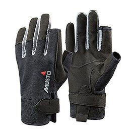 Musto 2018 Essential Sailing Long Finger Gloves in Black - Unisex - Great for Sailing All Year Round