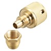 sourcing map 3/8" Brass Quick Connectors Adapters Garden Hose Fittings