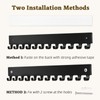 milylove Acrylic Necklace Holder 2 Pack Wall Mounted Necklace Organizer