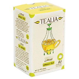 TEALIA Green Ceylon Tea Lime Loose 20 Pyramid Bags Green Tea Green Tea (1)