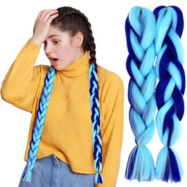 Synthetic Hair for Braiding 24" Ombre Jumbo Braid Hair Extension High Temperature Fiber Crochet Twist 1515
