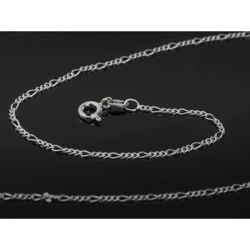 Aka Gioielli® - Diamond-coated Figaro Chain 1.7 mm 925 Sterling