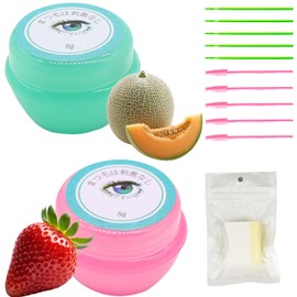 Benaewa eyelash remover for extensions kit, 2 pcs lash Extension Remover Cream, 40 pcs eyelash pads, 5 pcs brush and 5 pcs swabs