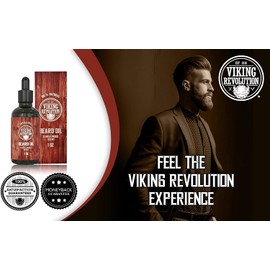 Beard Oil Conditioner - All Natural Sandalwood Scent with Organic Argan & Jojoba Oils - Softens & Strengthens Beards and Mustaches for Men (Sandalwood, 1 Pack)