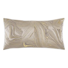 MICHAEL AMINI GLAMtastic Naomi 13x24 Fabric Pillow in Champagne/Gold Set of 2